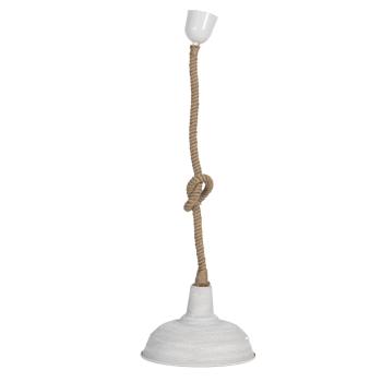 Kovová závěsná lampa na provazu Cupidon – Ø 25*16 cm E27/max 1*60W 6LMP455N