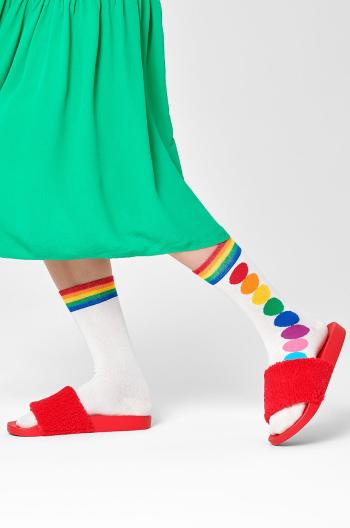 Ponožky Happy Socks dámské, bílá barva