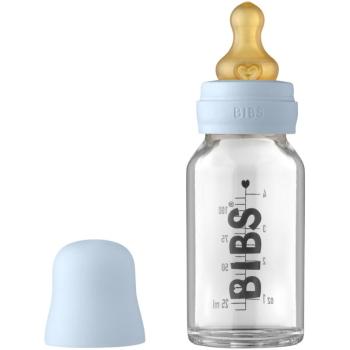 BIBS Baby Glass Bottle 110 ml kojenecká láhev Baby Blue 110 ml