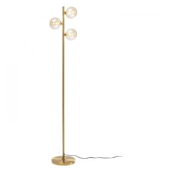 Stojací lampa Three Balls – zlatá, 160 cm