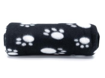 Vsepropejska Zora černá fleecová deka pro psa Rozměr (cm): 100 x 70