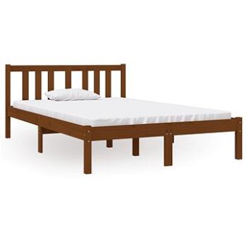 Rám postele medově hnědý masivní dřevo 120×190 cm Small Double, 814857 (814857)