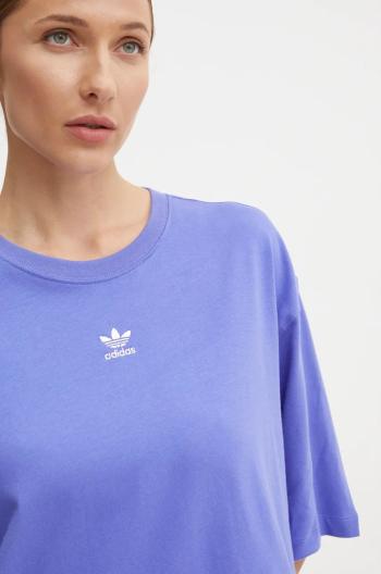 Bavlněné tričko adidas Originals fialová barva, IY7327