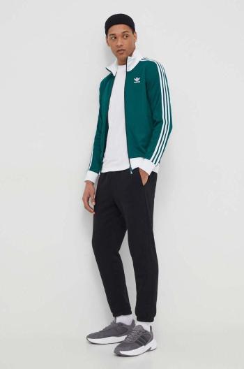 Mikina adidas Originals pánská, zelená barva, s aplikací, IP0417