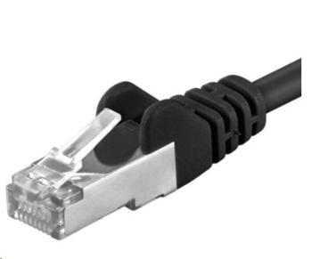 PREMIUMCORD Patch kabel CAT6a S-FTP, RJ45-RJ45, AWG 26/7 0, 25m černá