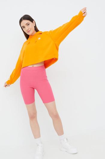 Mikina adidas Originals Adicolor HC2015 dámská, oranžová barva, s aplikací