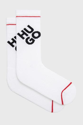 Ponožky HUGO (2-pak) pánské, černá barva