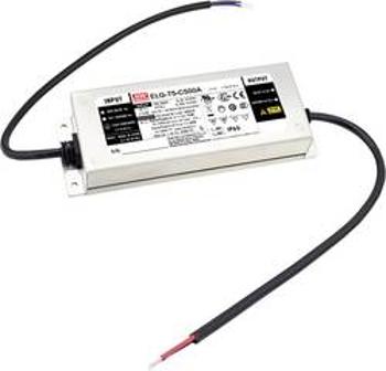 LED driver konstantní proud Mean Well ELG-75-C500B-3Y, 75 W (max), 500 mA, 75 - 150 V/DC