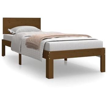 Rám postele medově hnědý masivní dřevo 75 × 190 cm Small Single, 810458 (810458)