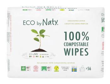 Eco Naty ECO vlhčené ubrousky Naty bez vůně - pro citlivou pokožku - výhodné balení (3 x 56 ks)