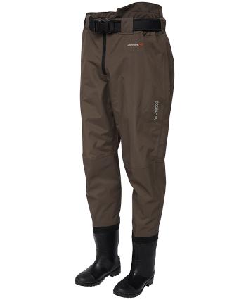 Scierra brodící kalhoty kenai 15 000 waist bootfoot cleated brown - l 42-43