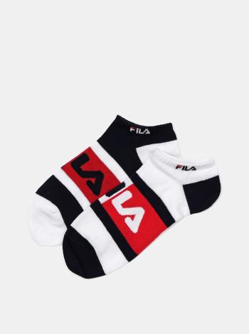 Sada dvou párů dámských ponožek v černé a bílé barvě FILA