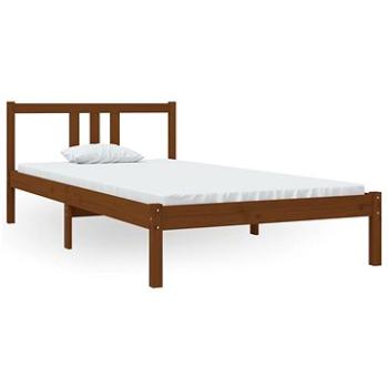 Rám postele medově hnědý masivní dřevo 100 × 200 cm, 814877 (814877)