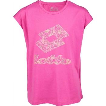 Lotto SMART G III TEE JS Dívčí tričko, růžová, velikost XS