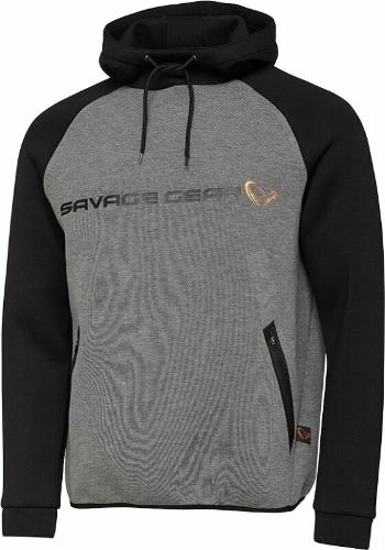 Savage Gear Mikina Tec-Foam Hoodie Dark Grey Melange 2XL