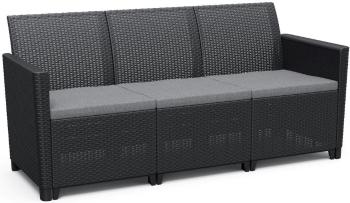 Allibert CLAIRE 3 SEATERS SOFA grafit