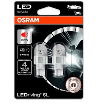OSRAM LEDriving SL W16W Červená 12V dva kusy v balení (921DRP-02B)