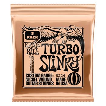Ernie Ball Nickel Wound Turbo Slinky 3 Pack