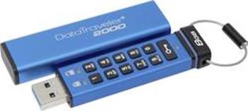 USB flash disk Kingston DataTraveler® 2000 DT2000/8GB, 8 GB, USB 3.2 Gen 2 (USB 3.1), modrá