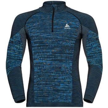 Odlo BL TOP HALF ZIP BLACKCOMB ECO Pánské funkční triko, tmavě modrá, velikost L