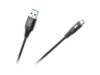 Kabel REBEL RB-6001-200-B USB/USB-C 2m Black