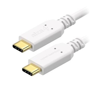 AlzaPower Core USB-C / USB-C 2.0, 5A, 100W, 0.5m bílý (APW-CBTC4005W)