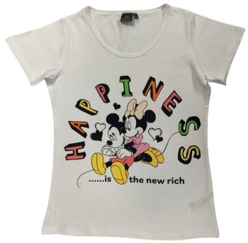 Setino Dámské tričko - Minnie Mouse Happiness bílé Velikost - děti: XL