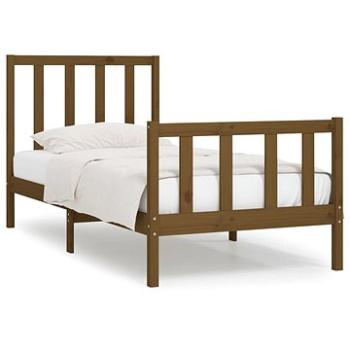 Rám postele medově hnědý masivní dřevo 75 × 190 cm Small Single, 3105188 (3105188)