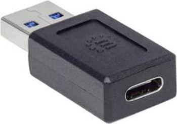 Adaptér USB 3.1 (Gen 2) Manhattan [1x USB 3.1 zástrčka A​ - 1x USB-C™ zásuvka] černá