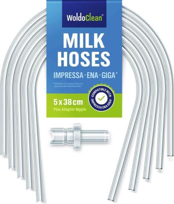 Hadičky na mléko 5 ks s koncovkou - kompatibilní s Jura Impressa, Ena, Giga - WoldoClean®