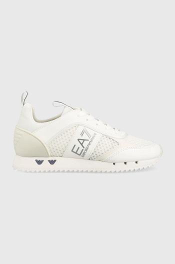 Sneakers boty EA7 Emporio Armani English , bílá barva