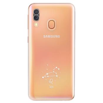 Odolné silikonové pouzdro iSaprio - čiré - Lev - Samsung Galaxy A40