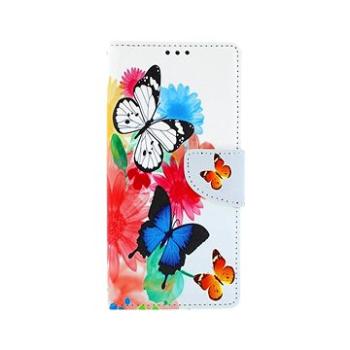 TopQ Xiaomi Redmi Note 9 knížkový Barevný s motýlky 50608 (Sun-50608)