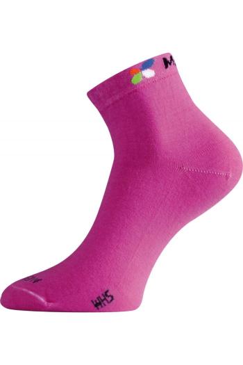 Lasting WHS 498 růžová merino ponožka Velikost: (34-37) S ponožky