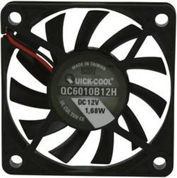 Axiální ventilátor QuickCool QC6010B12H QC6010B12H, 12 V/DC, 27.9 dB, (d x š x v) 60 x 60 x 10 mm