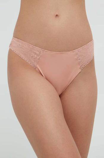 Tanga Calvin Klein Underwear oranžová barva