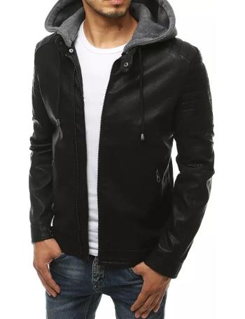 černá pánská koženková zateplená bunda vel. 3XL