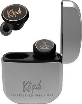 Bluetooth® Hi-Fi špuntová sluchátka Klipsch T5 True Wireless 1067567, černá/stříbrná