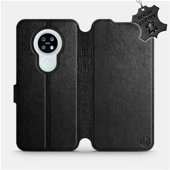 Flip pouzdro na mobil Nokia 6.2 - Černé - kožené - Black Leather (5903516068760)