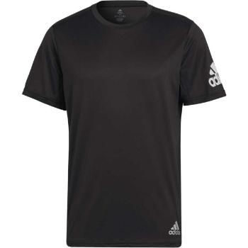 adidas RUN IT TEE Pánské běžecké tričko, černá, velikost