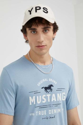 Bavlněné tričko Mustang s potiskem