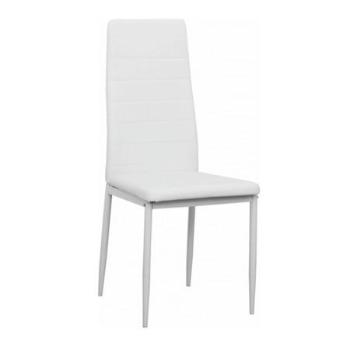 Kondela Židle, ekokůže bílá/kov bílá, COLETA