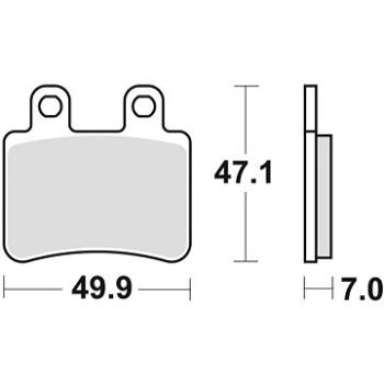 Braking brzdové destičky (semi-metalická směs SM1) (2ks) M501-175 (M501-175)