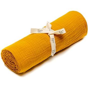ESECO mušelínová osuška Mustard 120 × 120 cm (8595695401451)