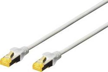 Síťový kabel RJ45 Digitus DK-1644-A-030, CAT 6A, S/FTP, 3.00 m, šedá