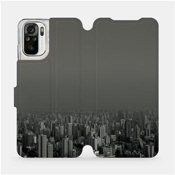 Flipové pouzdro na mobil Xiaomi Redmi Note 10 - V063P Město v šedém hávu (5903516658923)