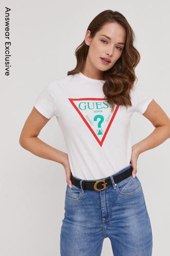 Tričko Guess dámské, bílá barva