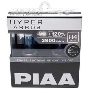 PIAA Hyper Arros 3900K H4 - o 120 procent vyšší svítivost, zvýšený jas (HE-900)