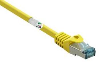 Síťový kabel RJ45 Basetech BT-1715469, CAT 6A, S/FTP, 1.00 m, žlutá