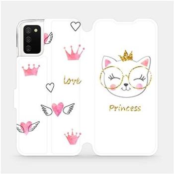 Flipové pouzdro na mobil Samsung Galaxy A02s - MH03S Kočička princess (5903516654819)